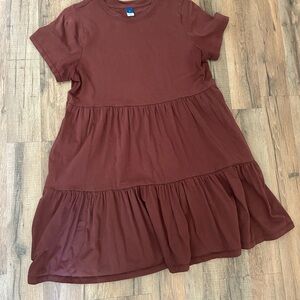 Old Navy Redish Brown Tiered Dress